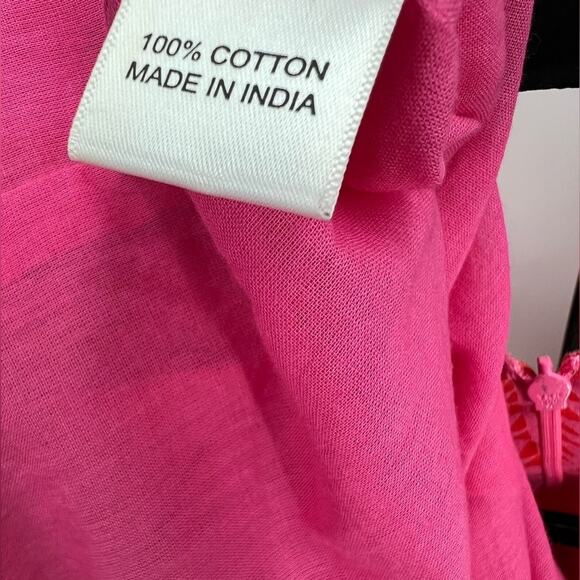 🆕 NWT Layla Printed Tunic Mini Dress Pattern Pocket Boho Pink Orange Red Medium - Picture 14 of 14